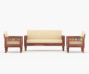 Nonii Solid Sheesham Wood Sofa Set
