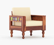 Nonii Solid Sheesham Wood Sofa Set