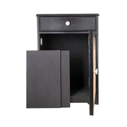Orvessa Black Cane Solid Sheesham Wood Cabinet