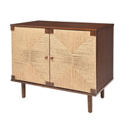 Rovira Weave Solid Sheesham Wood Cabinet