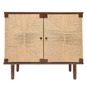 Rovira Weave Solid Sheesham Wood Cabinet