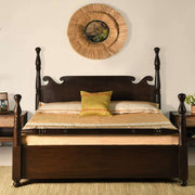 Sirhi Royale Solid Sheesham Wood Hydraulic Poster Bed