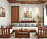 Solid Wood Sheesham 5 Seater Sofas