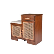 Norvella Cane Solid Sheesham Wood Cabinet