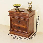 Premium Solid Sheesham Wood Bedside Table