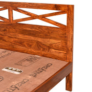 Krrish Classic Solid Sheesham Wood Bed (Non-Storage)