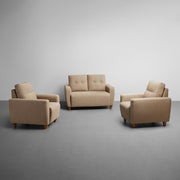 Sofa Yolo  Fabric Sofa Set (Fabric, Coco Brown)