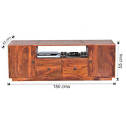 Rims Solid Sheesham Wood TV Stand