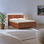Brooklyn Sheesham Wood King Bed Natural Finish