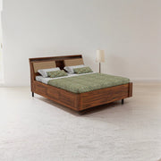 Arden Sheesham Wood King Bed Honey Oak Finish
